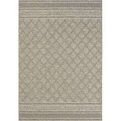 Best Kirklands Home Diamond Lattice Indoor/Outdoor Rug, 5x7 Brown