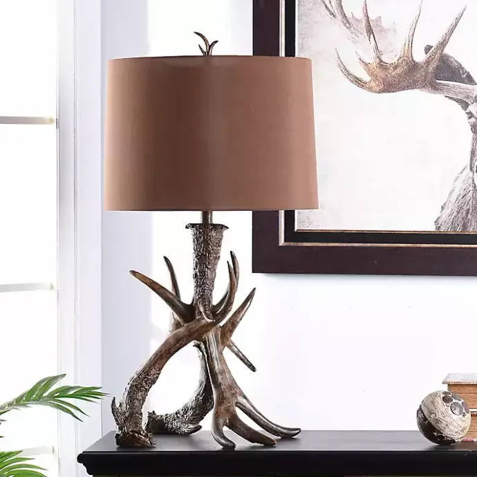 Outlet Kirklands Home Faux Antler Table Lamp Brown