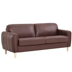 Sale Kirklands Home Faux Leather Lyon Sofa Brown