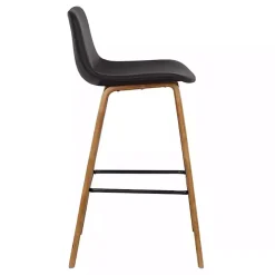 Outlet Kirklands Home Faux Leather Maddie Bar Stool Brown
