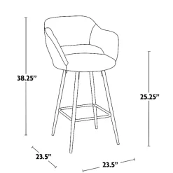 Sale Kirklands Home Faux Leather Marge Counter Stools, Set of 2 Brown