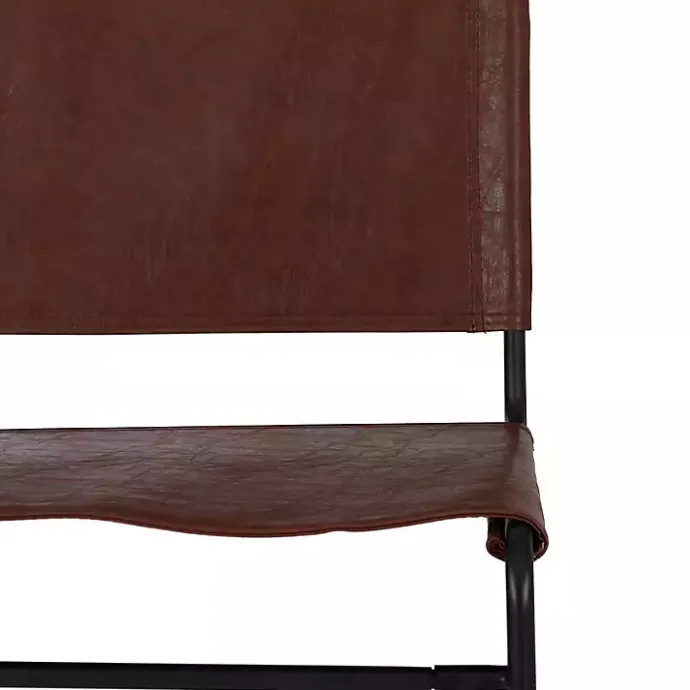 Hot Kirklands Home Faux Leather Sling Counter Stool Brown