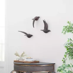 Discount Kirklands Home Flying Birds Wall Sculptures, Set of 3 Brown