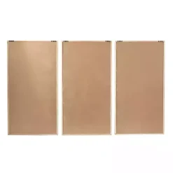 Clearance Kirklands Home Brown Geometric Wood Panel Wall Plaques, Set of 3
