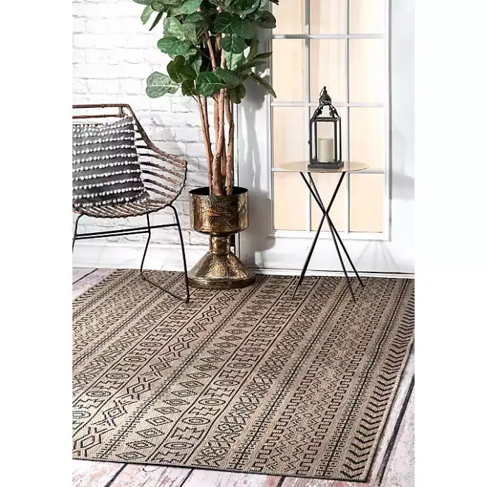 Online Kirklands Home Jamie Outdoor Area Rug, 6x9 Brown