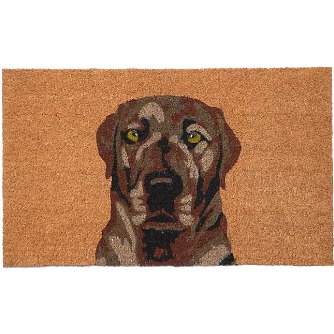 Discount Kirklands Home Labrador Doormat Brown