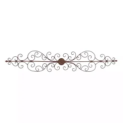 Hot Kirklands Home Metal Scroll Panel Wall Plaque Brown