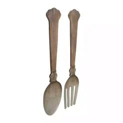 Clearance Kirklands Home Metal Utensils Wall Plaques, Set of 2 Brown