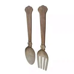 Clearance Kirklands Home Metal Utensils Wall Plaques, Set of 2 Brown
