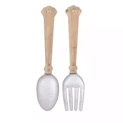 Clearance Kirklands Home Metal Utensils Wall Plaques, Set of 2 Brown