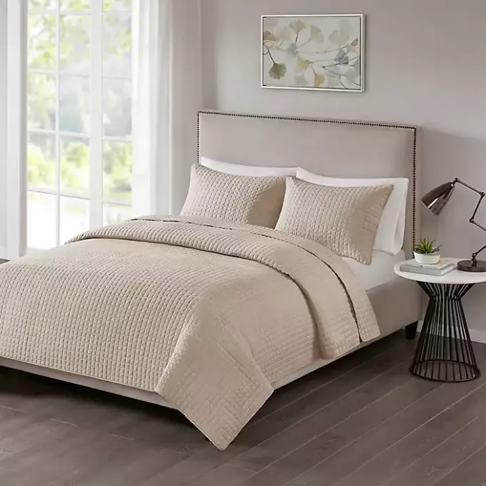 Discount Kirklands Home Nash 3-pc. Reversible Queen Coverlet Set Brown