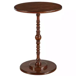 New Kirklands Home Santel Spindle Accent Table Brown