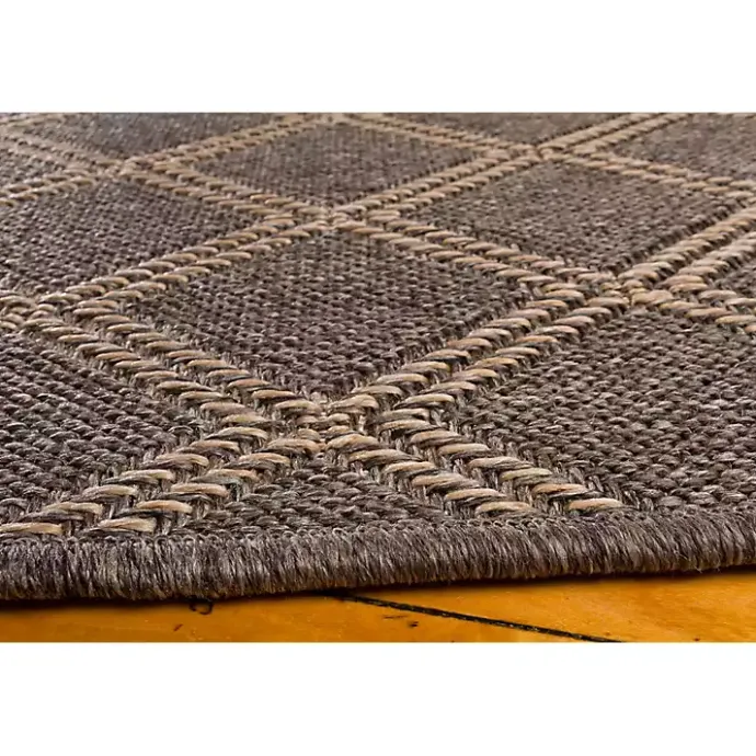 Sale Kirklands Home Santorini Trellis Outdoor Area Rug, 7x9 Brown