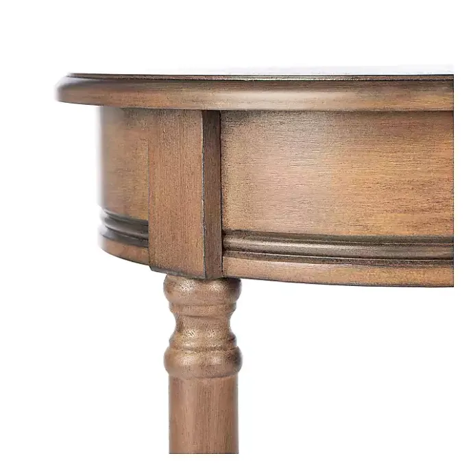 Outlet Kirklands Home Tegan Round Accent Table Brown