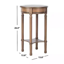 Outlet Kirklands Home Tegan Round Accent Table Brown