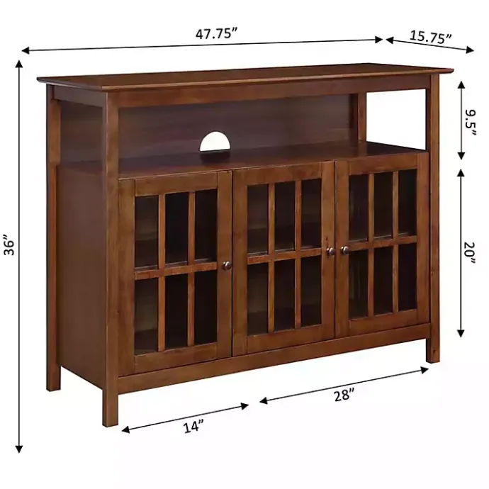 Clearance Kirklands Home Tiered Deluxe Cali Media Cabinet Brown