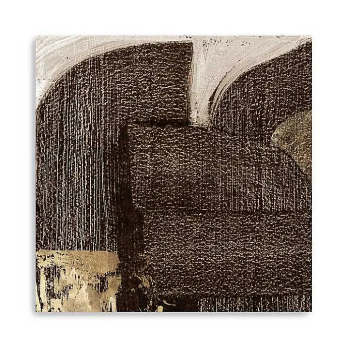 Kirklands Home to Gold Canvas Art Print, 40x40 in. Brown