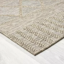 Sale Kirklands Home Transitional Stripes Indoor/Outdoor Rug, 5x7 Brown