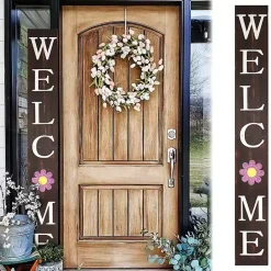 Online Kirklands Home Welcome Spring Porch Board Brown