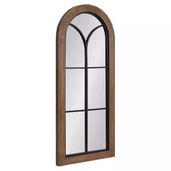Sale Kirklands Home Windowpane Arch Geoffrey Mirror Brown