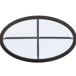 New Kirklands Home Wood & Glass Top 3-pc. Table Set Brown