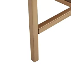 Kirklands Home Wood and Gold Martha Stewart Cabinet Brown