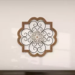 Clearance Kirklands Home Brown Wood and Metal Farmhouse Wall Plaque