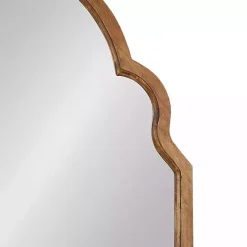 Discount Kirklands Home Brown Wood Arch Hogan Wall Mirror