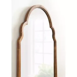 Discount Kirklands Home Brown Wood Arch Hogan Wall Mirror
