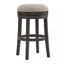 Sale Kirklands Home Brown Wood Backless Swivel 2-pc. Bar Stool Set Gray