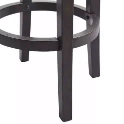 Sale Kirklands Home Brown Wood Backless Swivel 2-pc. Bar Stool Set Gray