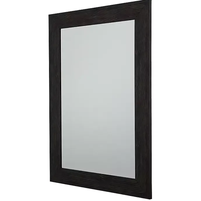 Best Kirklands Home Brown Wood Framed Beveled Edge Wall Mirror