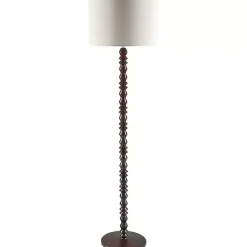 Best Kirklands Home Wood Spindle Paduak Floor Lamp Brown