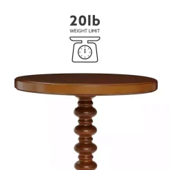 Clearance Kirklands Home Wood Spindle Side Table Brown