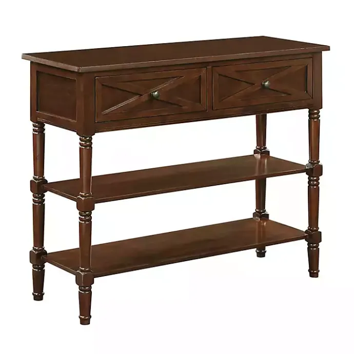 Outlet Kirklands Home Wood Traditional Console Table Brown