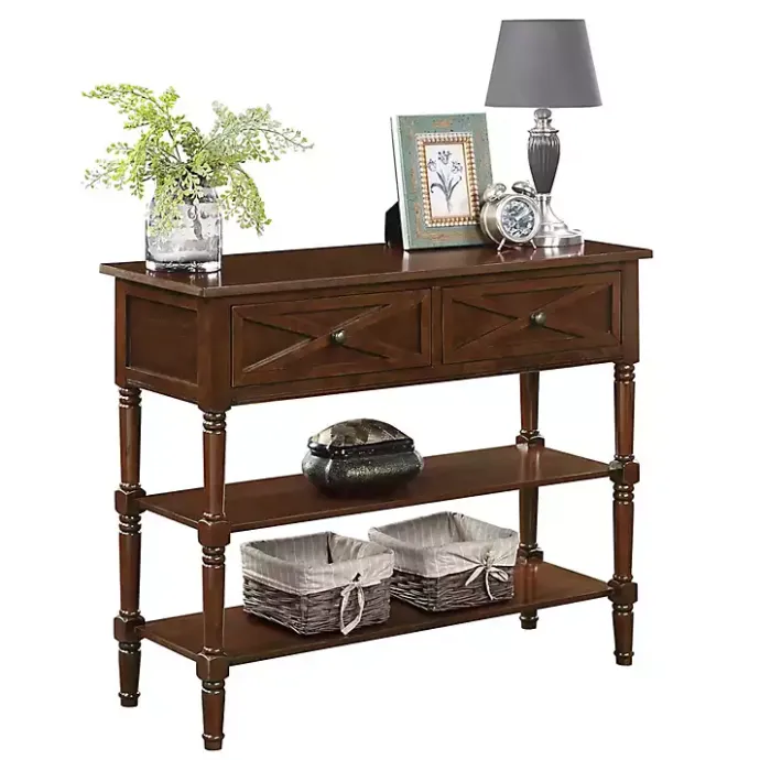 Outlet Kirklands Home Wood Traditional Console Table Brown