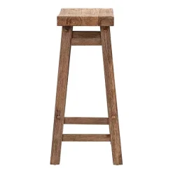 Sale Kirklands Home Wooden Saddle Seat Counter Stool Brown