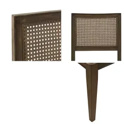 Discount Kirklands Home Woven Back Dining Chairs, Set of 2 Brown