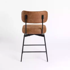 Clearance Kirklands Home Wyatt Faux Leather Swivel Counter Stool Brown