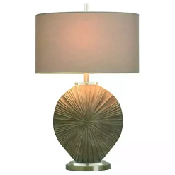 Online Kirklands Home Brushed Brown Shell Table Lamp Gray
