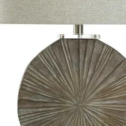 Online Kirklands Home Brushed Brown Shell Table Lamp Gray