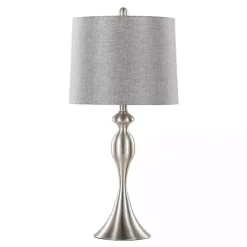 Kirklands Home Brushed Nickel Ashley Table Lamps, Set of 2