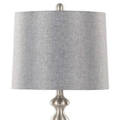 Kirklands Home Brushed Nickel Ashley Table Lamps, Set of 2