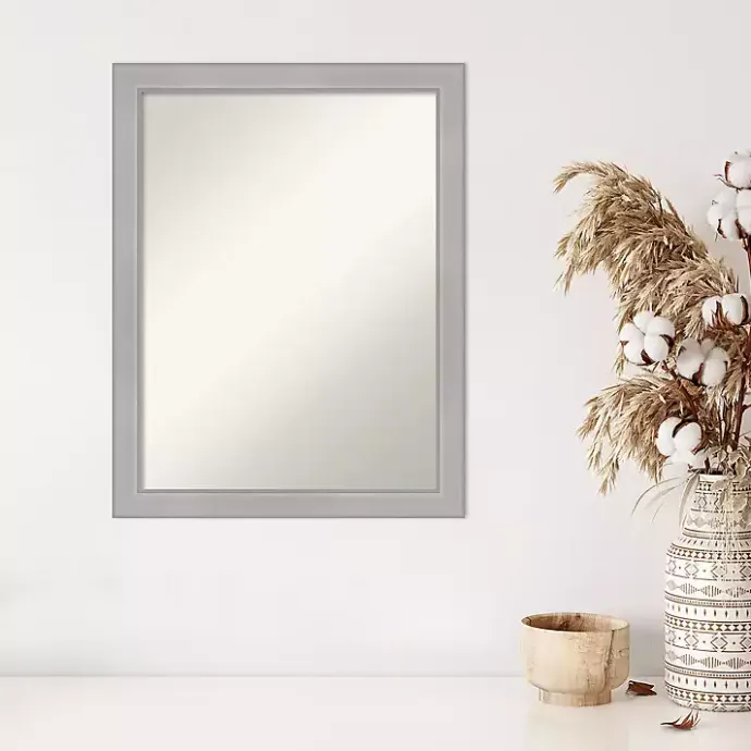 Outlet Kirklands Home Brushed Nickel Modern Decorative Wall Mirror