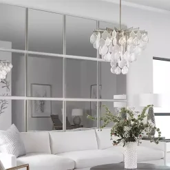 Best Kirklands Home Brushed Metal Square Framed Mirror Silver
