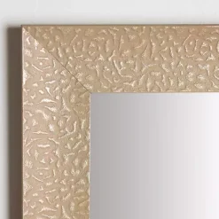 Outlet Kirklands Home Buff Textured Astrid Profile Mirror