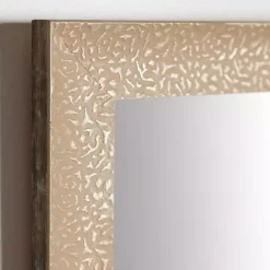 Outlet Kirklands Home Buff Textured Astrid Profile Mirror