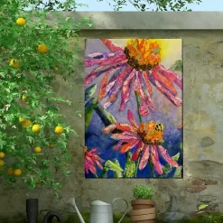 Best Kirklands Home Busy Bee Outdoor Canvas Art Print Multi
