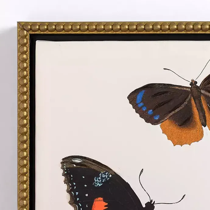 Online Kirklands Home Butterfly Swarm Framed Canvas Art Prints, Set of 3 Multi