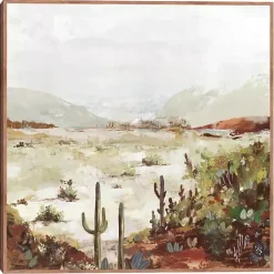 Kirklands Home Cactus Canyon Western Framed Canvas Art